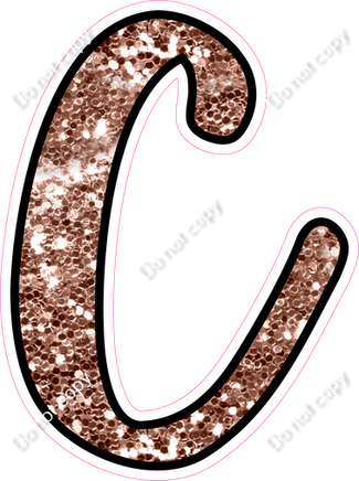CUL 23.5" Individuals - Rose Gold Sparkle C