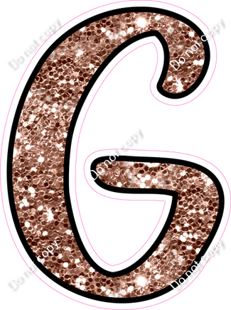 CUL 23.5" Individuals - Rose Gold Sparkle G