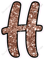 CUL 23.5" Individuals - Rose Gold Sparkle H