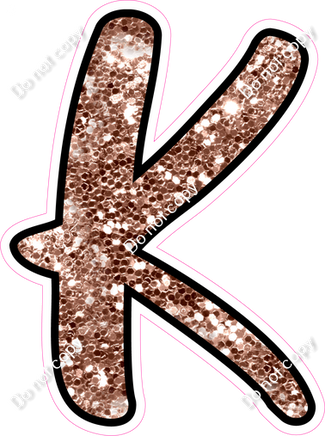 CUL 23.5" Individuals - Rose Gold Sparkle K