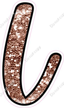 CUL 23.5" Individuals - Rose Gold Sparkle L