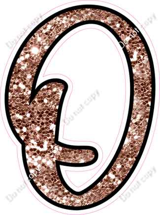 CUL 23.5" Individuals - Rose Gold Sparkle O