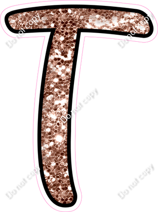 CUL 23.5" Individuals - Rose Gold Sparkle T