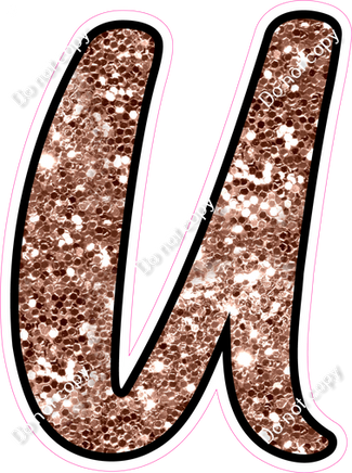 CUL 23.5" Individuals - Rose Gold Sparkle U