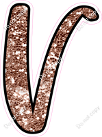 CUL 23.5" Individuals - Rose Gold Sparkle V