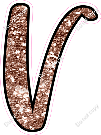 CUL 23.5" Individuals - Rose Gold Sparkle V