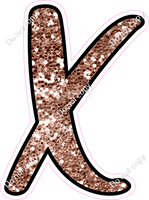 CUL 23.5" Individuals - Rose Gold Sparkle X