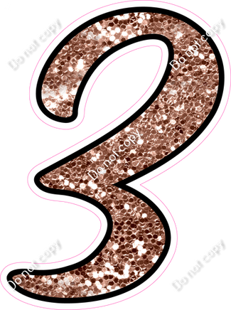 CUL 23.5" Individuals - Rose Gold Sparkle 3