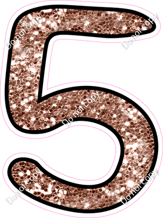 CUL 23.5" Individuals - Rose Gold Sparkle 5