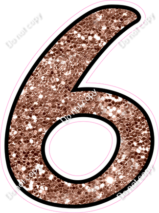 CUL 23.5" Individuals - Rose Gold Sparkle 6