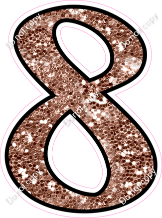 CUL 23.5" Individuals - Rose Gold Sparkle 8