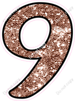 CUL 23.5" Individuals - Rose Gold Sparkle 9