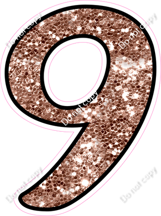 CUL 23.5" Individuals - Rose Gold Sparkle 9