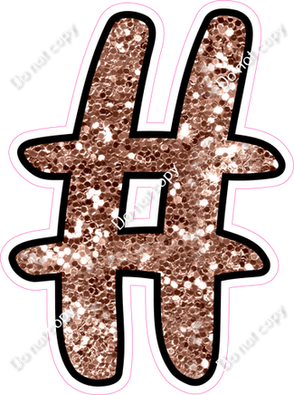 CUL 23.5" Individuals - Rose Gold Sparkle #