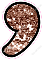 CUL 23.5" Individuals - Rose Gold Sparkle Apostrophe