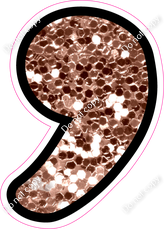CUL 23.5" Individuals - Rose Gold Sparkle Apostrophe