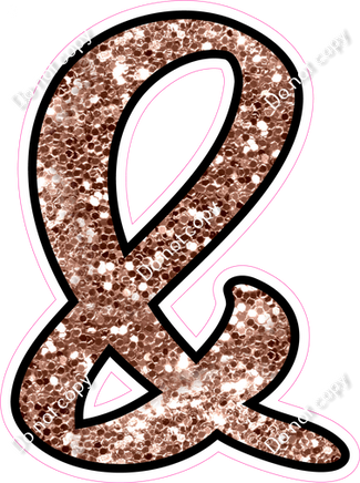 CUL 23.5" Individuals - Rose Gold Sparkle &