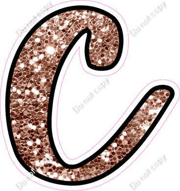 CUL 23.5" Individuals - Rose Gold Sparkle c