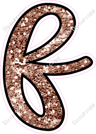 CUL 23.5" Individuals - Rose Gold Sparkle f