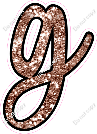 CUL 23.5" Individuals - Rose Gold Sparkle g