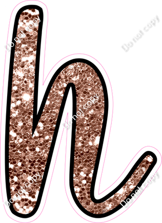 CUL 23.5" Individuals - Rose Gold Sparkle h