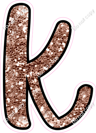 CUL 23.5" Individuals - Rose Gold Sparkle k