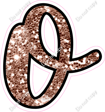 CUL 23.5" Individuals - Rose Gold Sparkle o