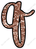 CUL 23.5" Individuals - Rose Gold Sparkle q