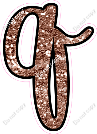 CUL 23.5" Individuals - Rose Gold Sparkle q