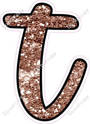 CUL 23.5" Individuals - Rose Gold Sparkle t