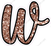 CUL 23.5" Individuals - Rose Gold Sparkle w