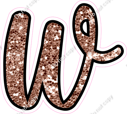 CUL 23.5" Individuals - Rose Gold Sparkle w