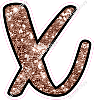 CUL 23.5" Individuals - Rose Gold Sparkle x