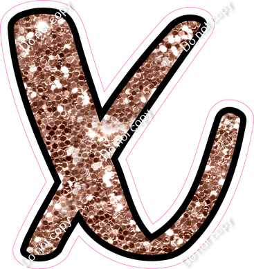 CUL 23.5" Individuals - Rose Gold Sparkle x