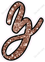 CUL 23.5" Individuals - Rose Gold Sparkle z