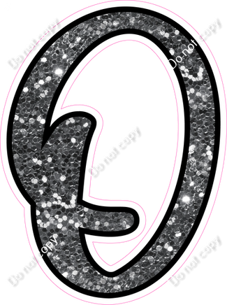 CUL 23.5" Individuals - Silver Sparkle O