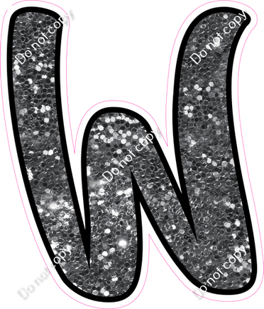 CUL 23.5" Individuals - Silver Sparkle W