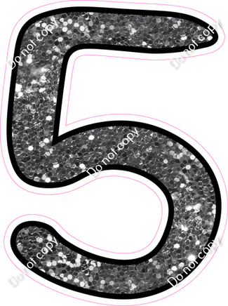 CUL 23.5" Individuals - Silver Sparkle 5