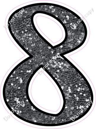 CUL 23.5" Individuals - Silver Sparkle 8