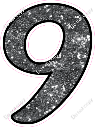 CUL 23.5" Individuals - Silver Sparkle 9