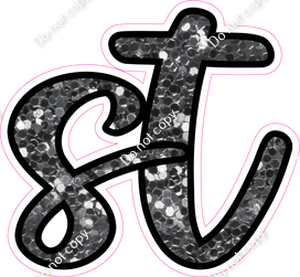 CUL 23.5" Individuals - Silver Sparkle ST