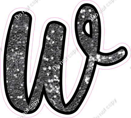 CUL 23.5" Individuals - Silver Sparkle w