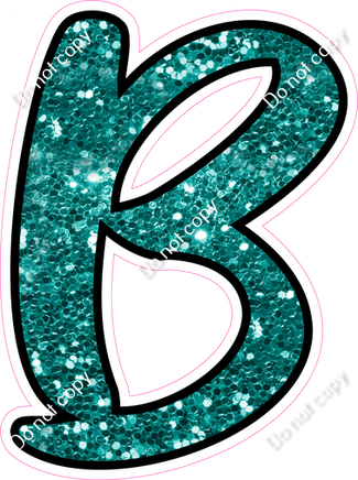 CUL 23.5" Individuals - Teal Sparkle B