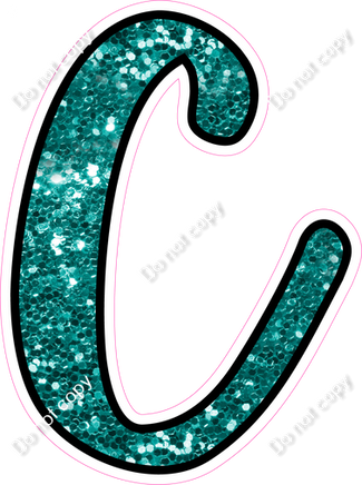 CUL 23.5" Individuals - Teal Sparkle C