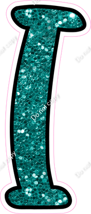 CUL 23.5" Individuals - Teal Sparkle I