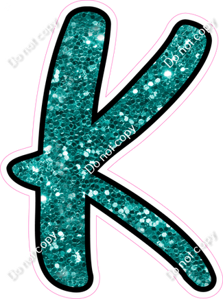 CUL 23.5" Individuals - Teal Sparkle K