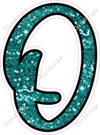 CUL 23.5" Individuals - Teal Sparkle O