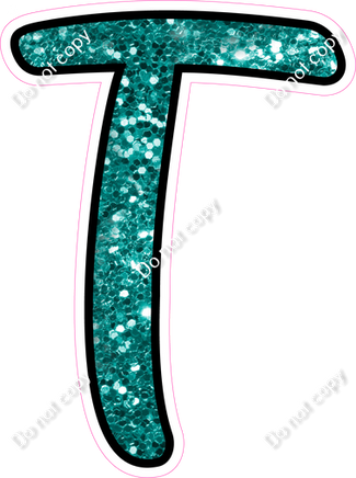 CUL 23.5" Individuals - Teal Sparkle T