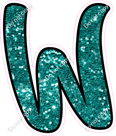 CUL 23.5" Individuals - Teal Sparkle W