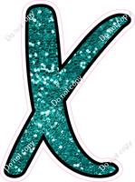 CUL 23.5" Individuals - Teal Sparkle X